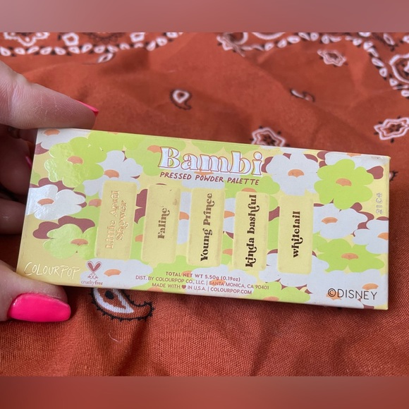 Colourpop Limited Edition Disney’s Bambi Pressed Powder Palette - Picture 2 of 5